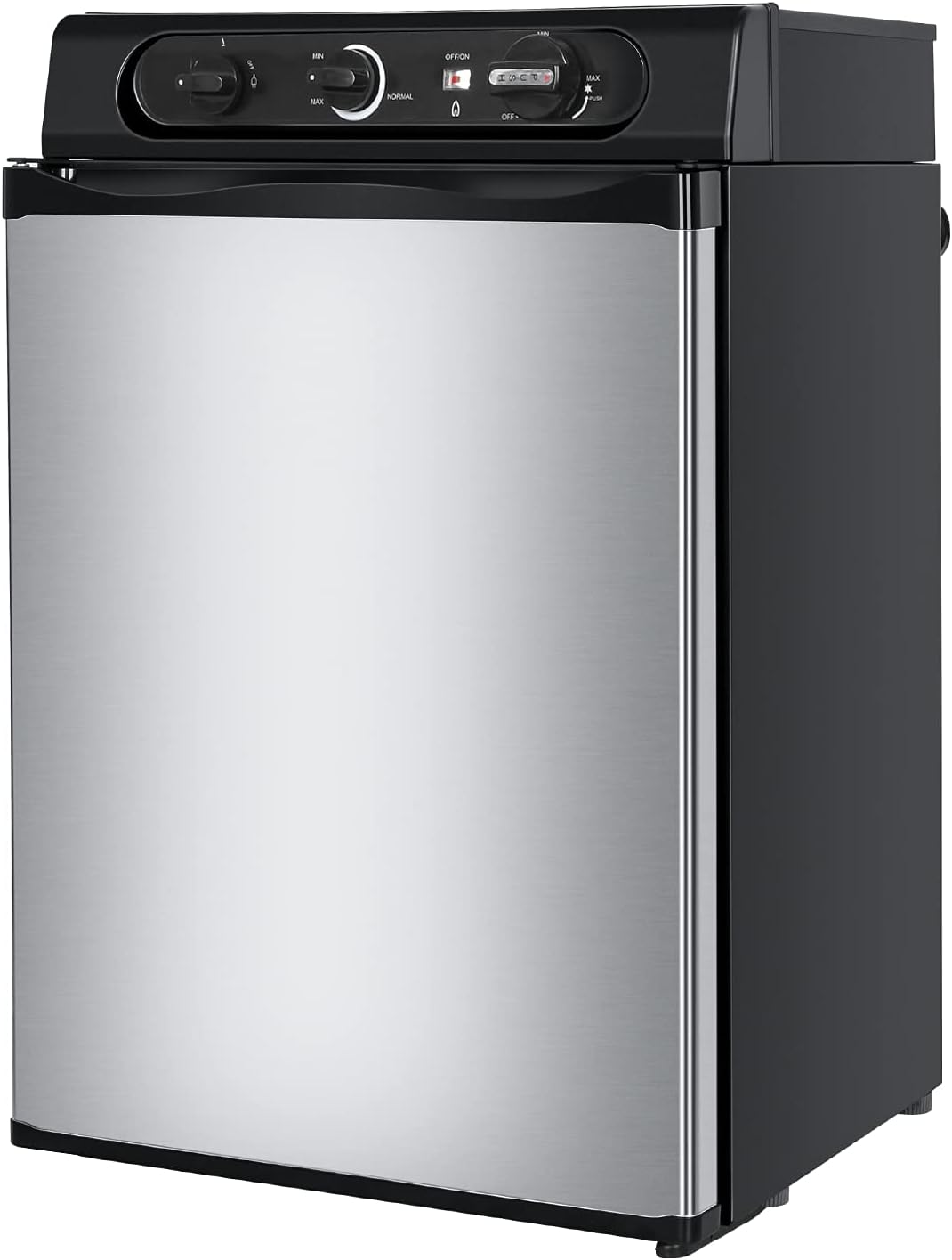 Propane Refrigerator 3 Way Camper Gas Fridge 120V 12V LPG 2.1 Cu.Ft RV Refrigerator for Outdoor Caravan Motorhome Off-Grid Cabin Boat Apartment