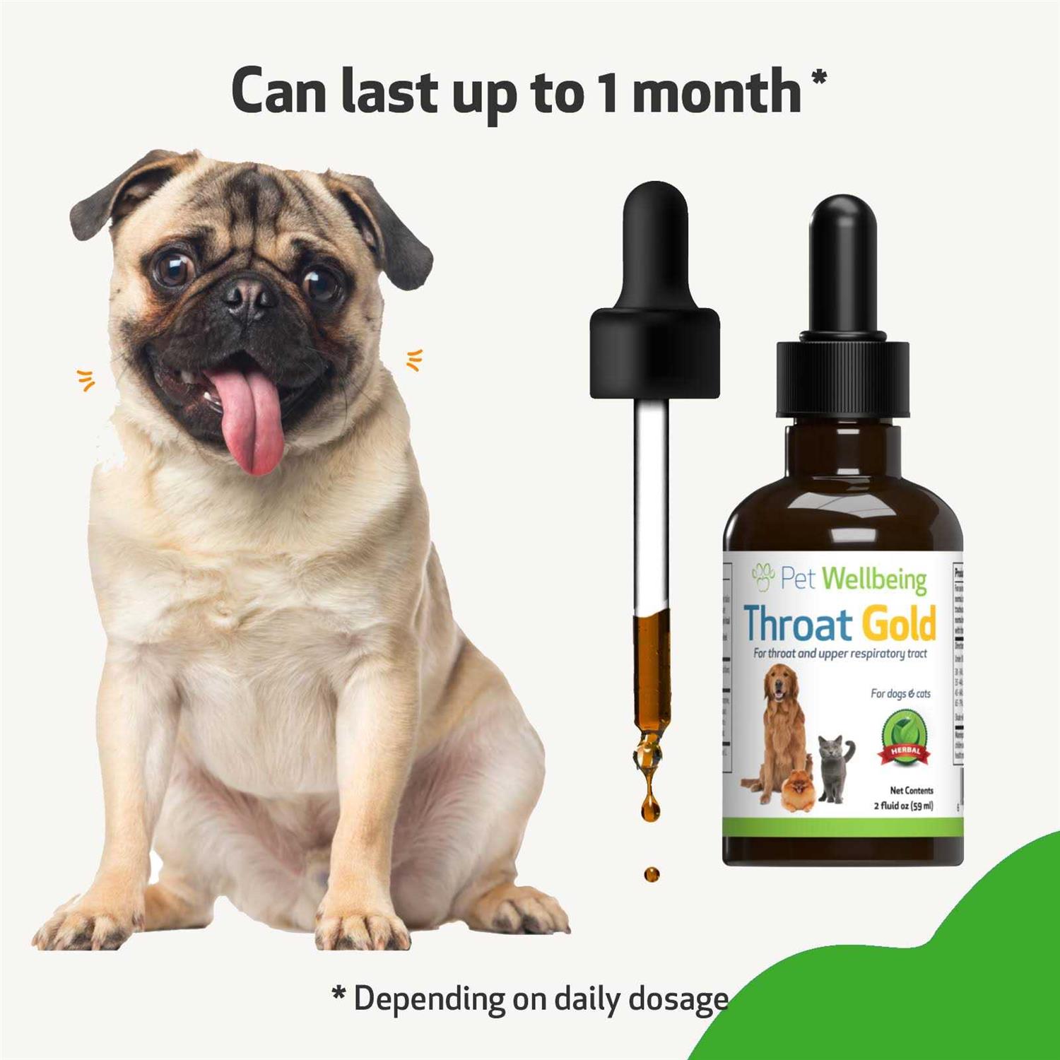 Pet Wellbeing Throat Gold for Dogs - Pet Supplies online store