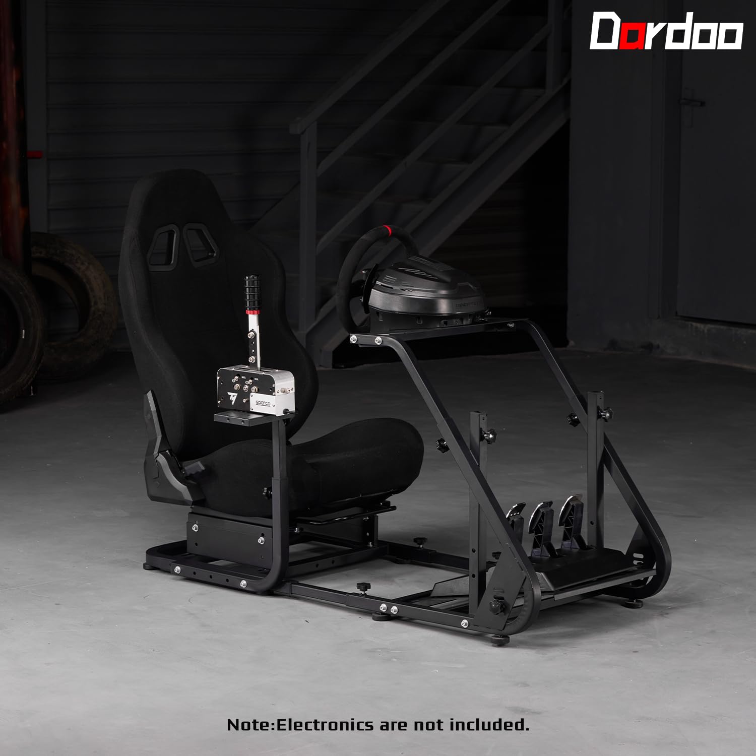Dardoo G29 Racing Simulator Cockpit with Ergonomic Gaming Seat Fit for Logitech/Thrustmaster/Fanatec G25 G27 G923 T150