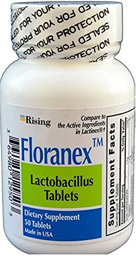 Floranex Lactobacillus Tablets, 50 Count Per Bottle (2 Pack) - Kansas Nuitrition - HNZSDS