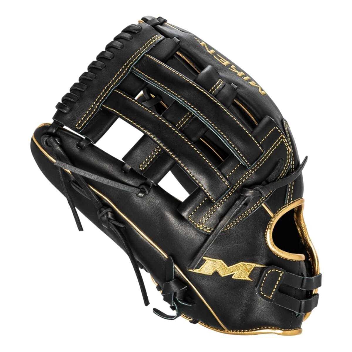 Miken Gold Pro Series 13.5 inch PRO135-BG Slowpitch Softball Glove - Sports Supplies Online Store