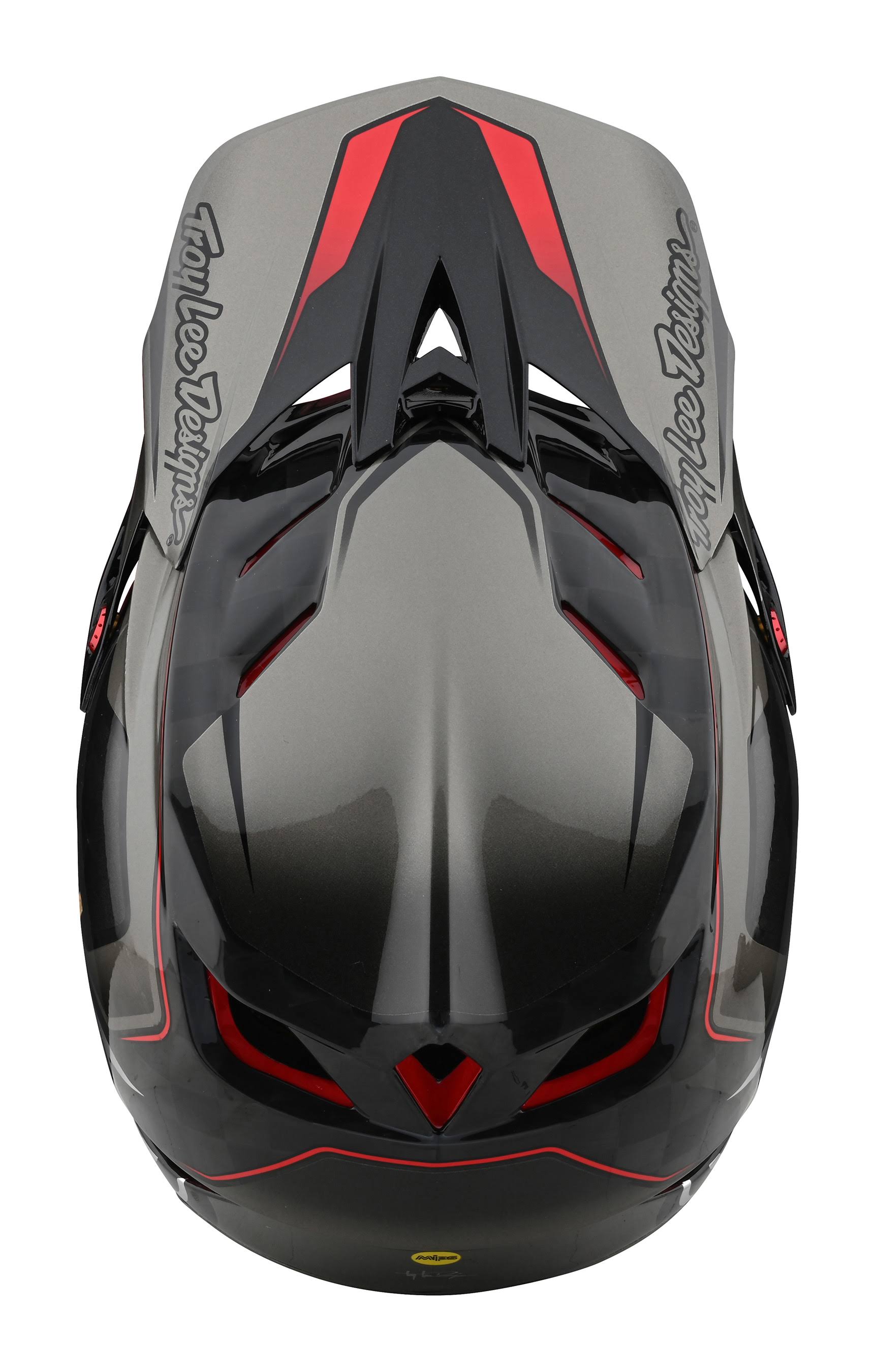 Troy Lee Designs D4 Carbon Helmet w/ MIPS Large / Exile Gray