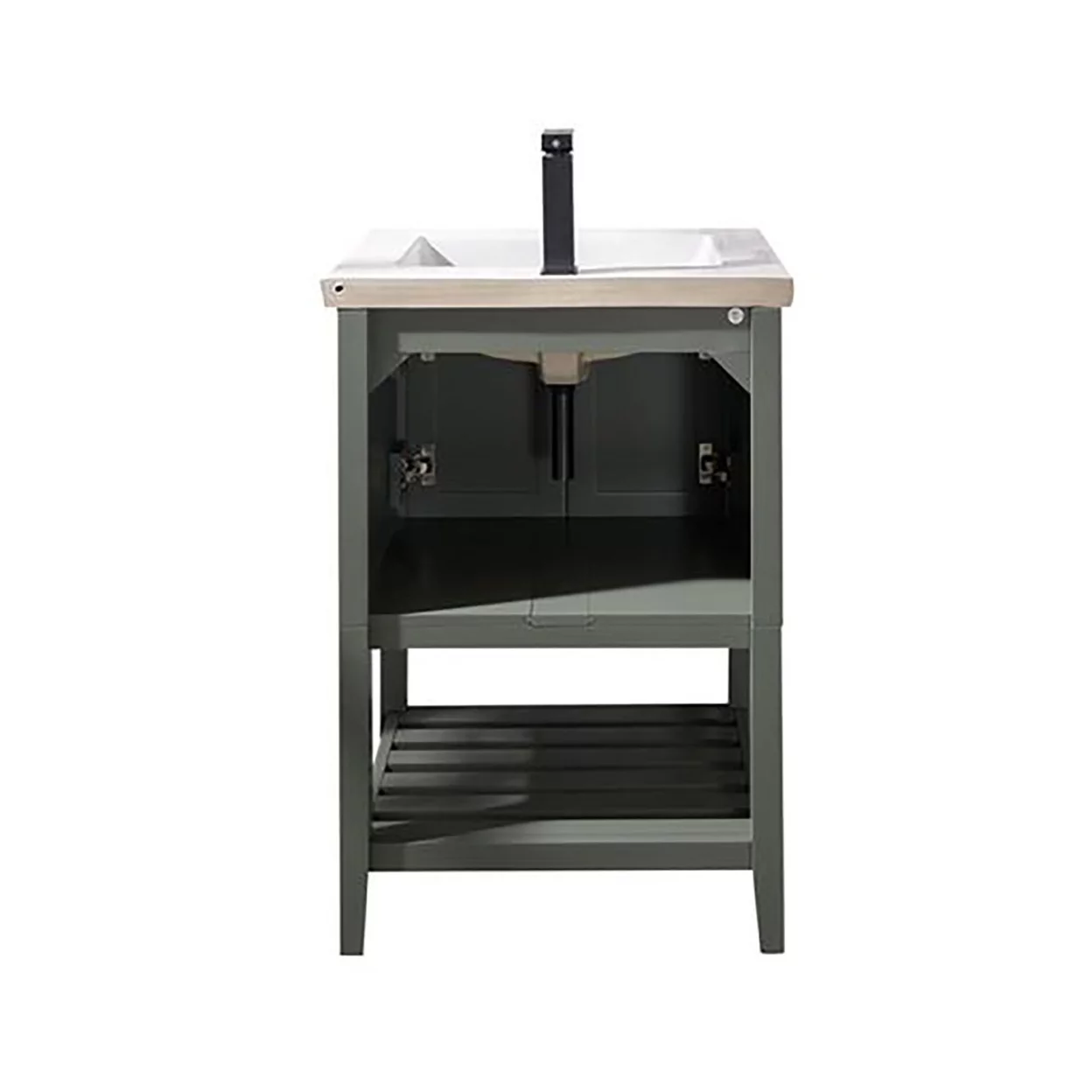 Furniture Indoor Home Decorative Bathroom, Washroom, Kitchen 24" Kd Pewter Green Sink Vanity