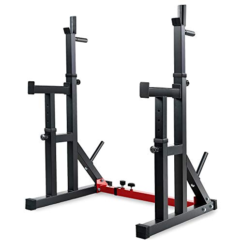 VANSWE Squat Rack for Home Gym, Weight Lifting Bench Press Rack, Fitness Adjustable Barbell Stand