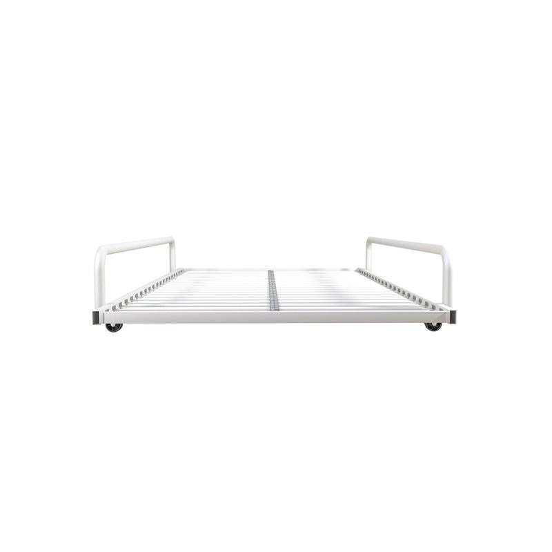 DHP Noah Round Tube Twin Trundle for Daybed in White - DE24947