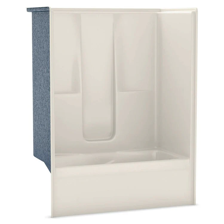 Tub and Shower Module 60 x 33 x 77 Inch AcrylX Right Hand White