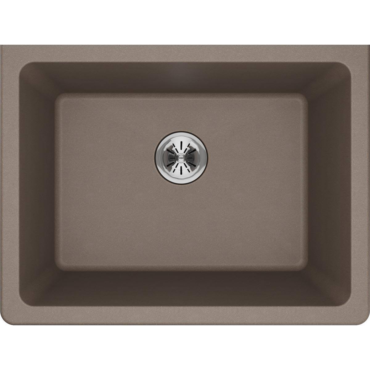 Elkay Quartz Classic Black Undermount Laundry Sink with Perfect Drain-ELGU251912PDBK0