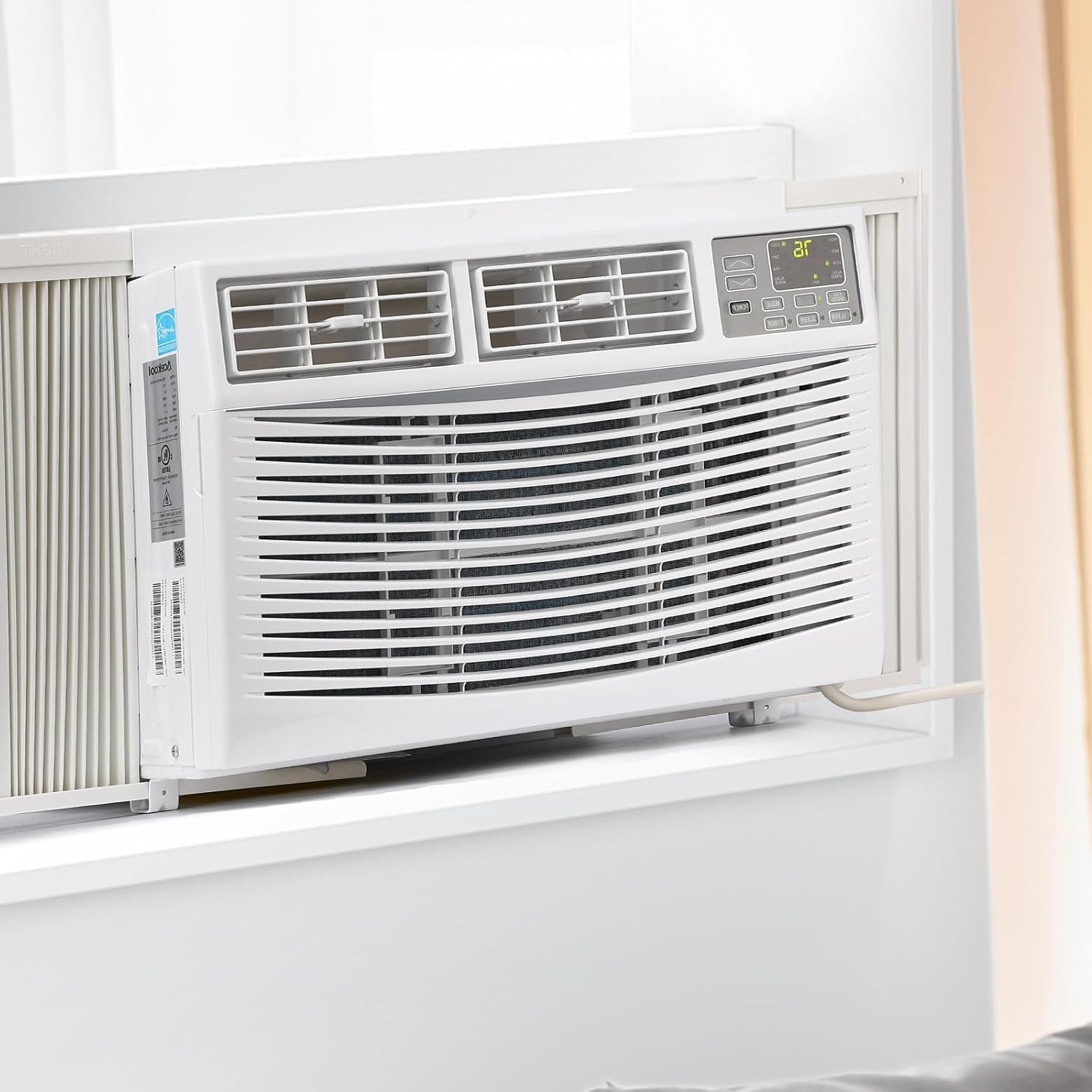Window Air Conditioner, 8,000 BTU Window AC Units, Remote/App Control and Dehumidify Function, 3 Cooling & Fan Speeds, Cools 350 Sq.Ft