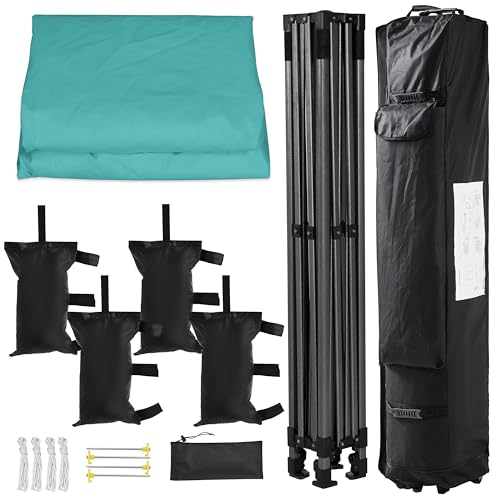 Yaheetech Heavy Duty Pop Up Canopy Tent, 10x20 Commercial Instant Shelter Tent for Wedding, Parties, Adjustable Outdoor Canopy with Wheeled Carry Bag