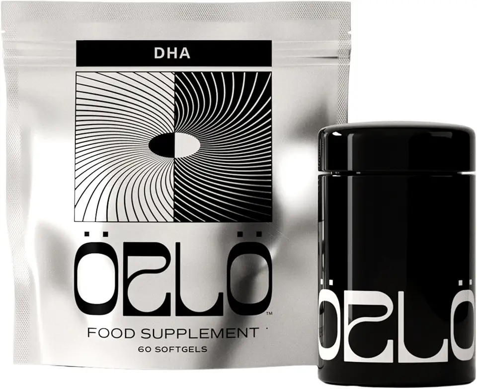 Orlo DHA - Vegan DHA Omega 3 Supplement - Triple Strength Omega3s - Plant Based DHA & EPA Fatty Acids Algae Omega-3 Oil
