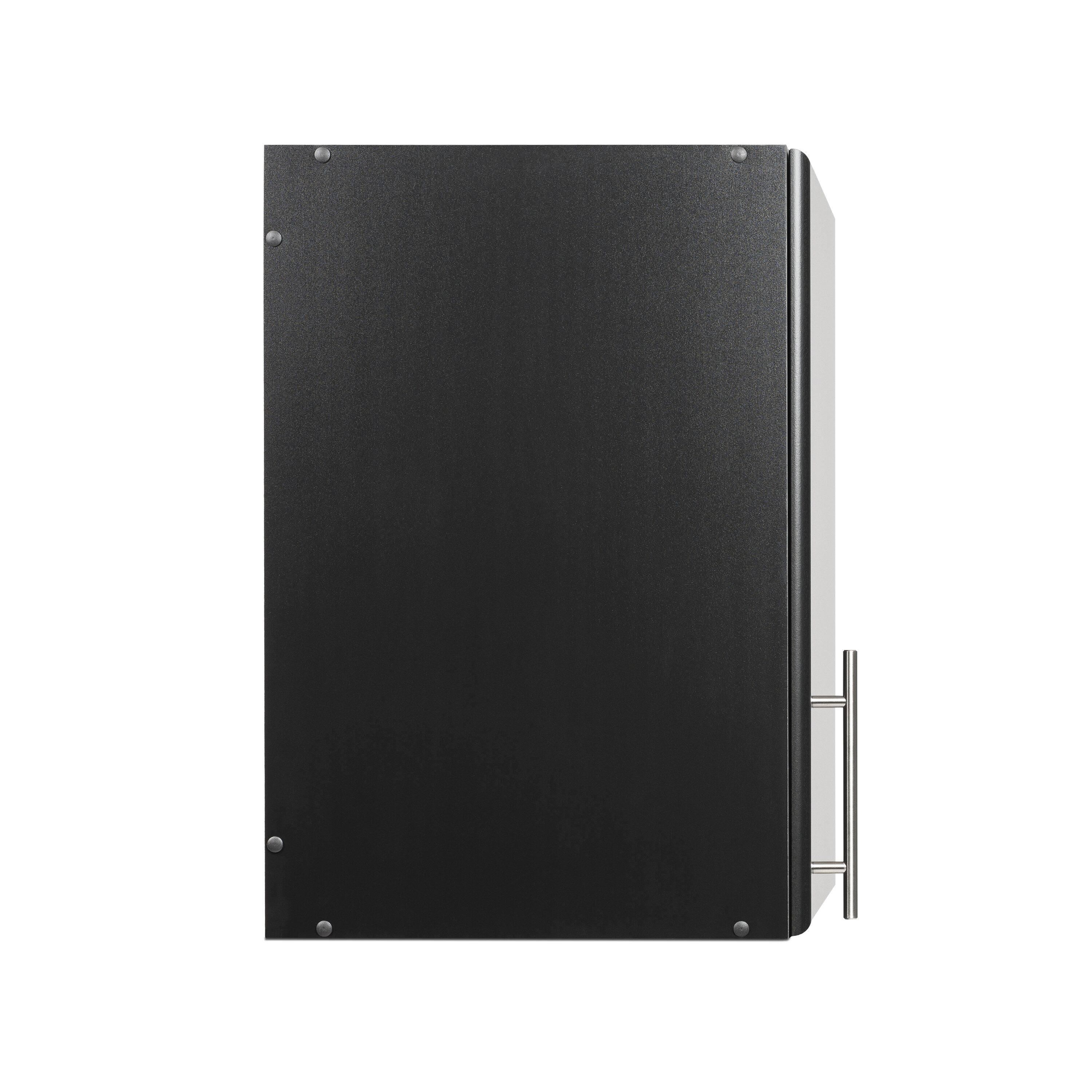Prepac Elite Black 16 in. Stackable Wall Cabinet
