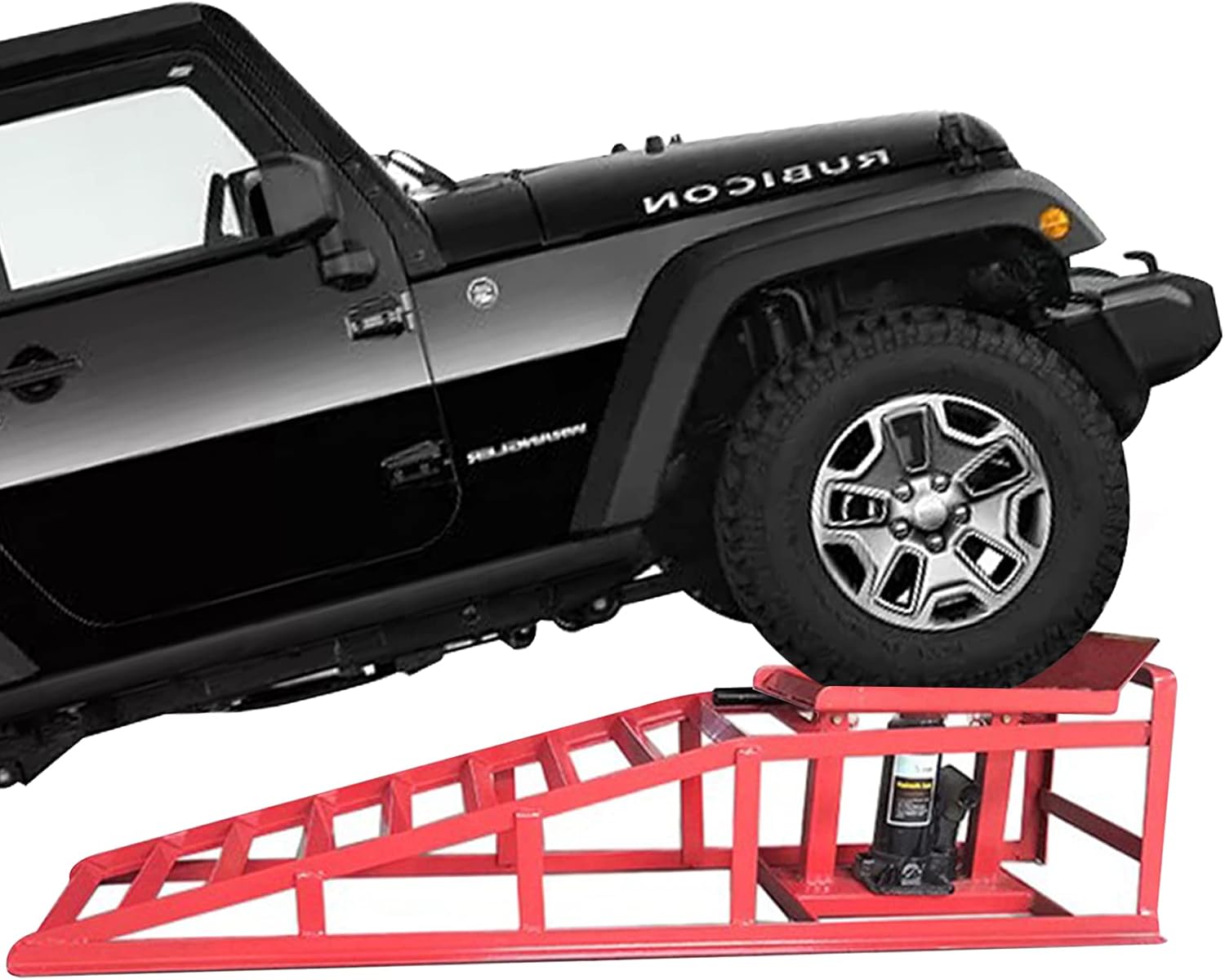 Car Ramp Lifts - wuyule 2PCS Auto Car Truck Service Ramps Lifts, 10000lbs Heavy Duty Hydraulic Car Ramps Lift for Car Repair