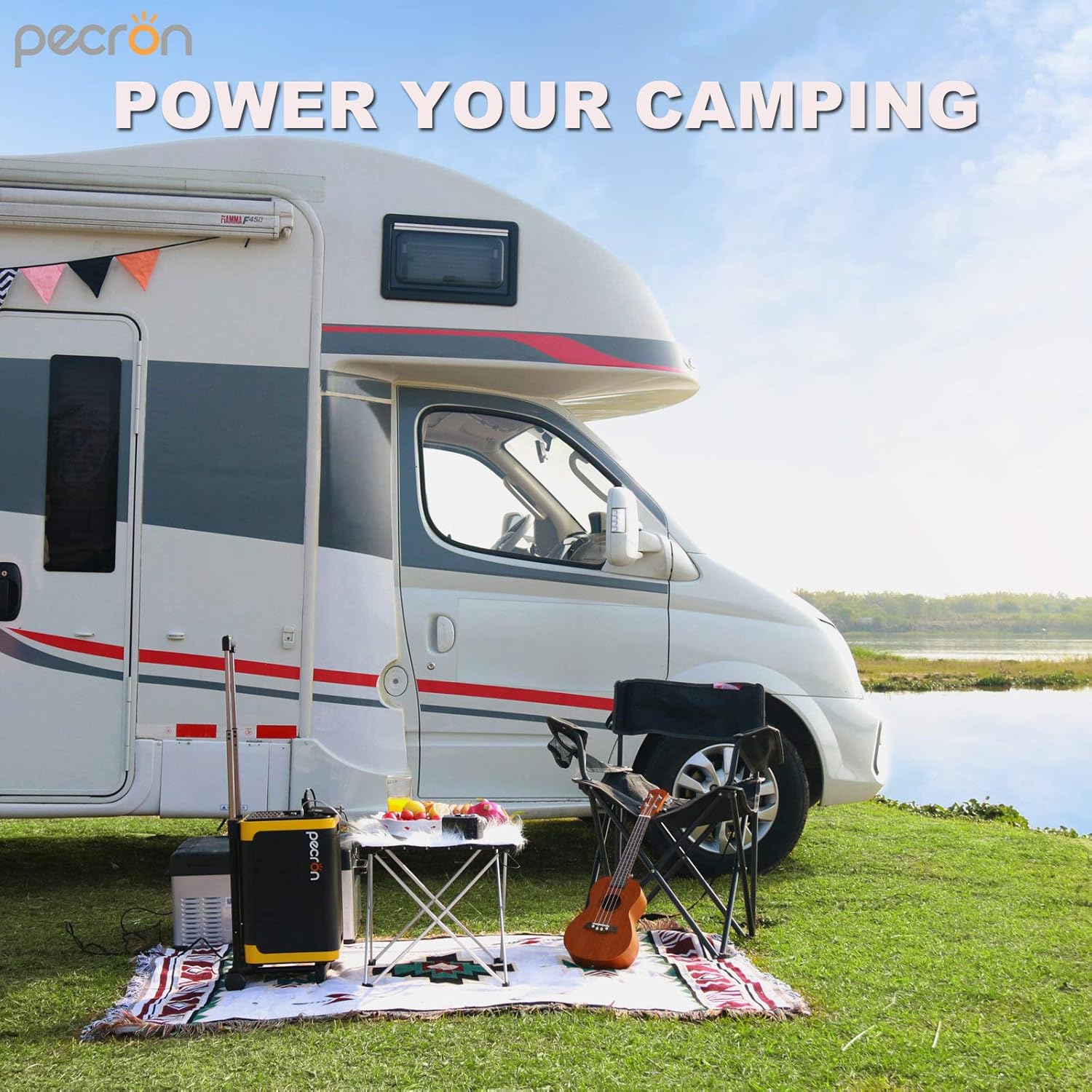 pecron Portable Power Station 2000W/1886Wh Q2000S Solar Generator with 110V AC Outlets