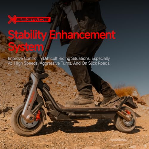Segway SuperScooter GT3, 31 MPH w/ 45-Mile Long Range, 2400W Peak Motor, Dual Hydraulic Suspension, Self-Sealing Tires