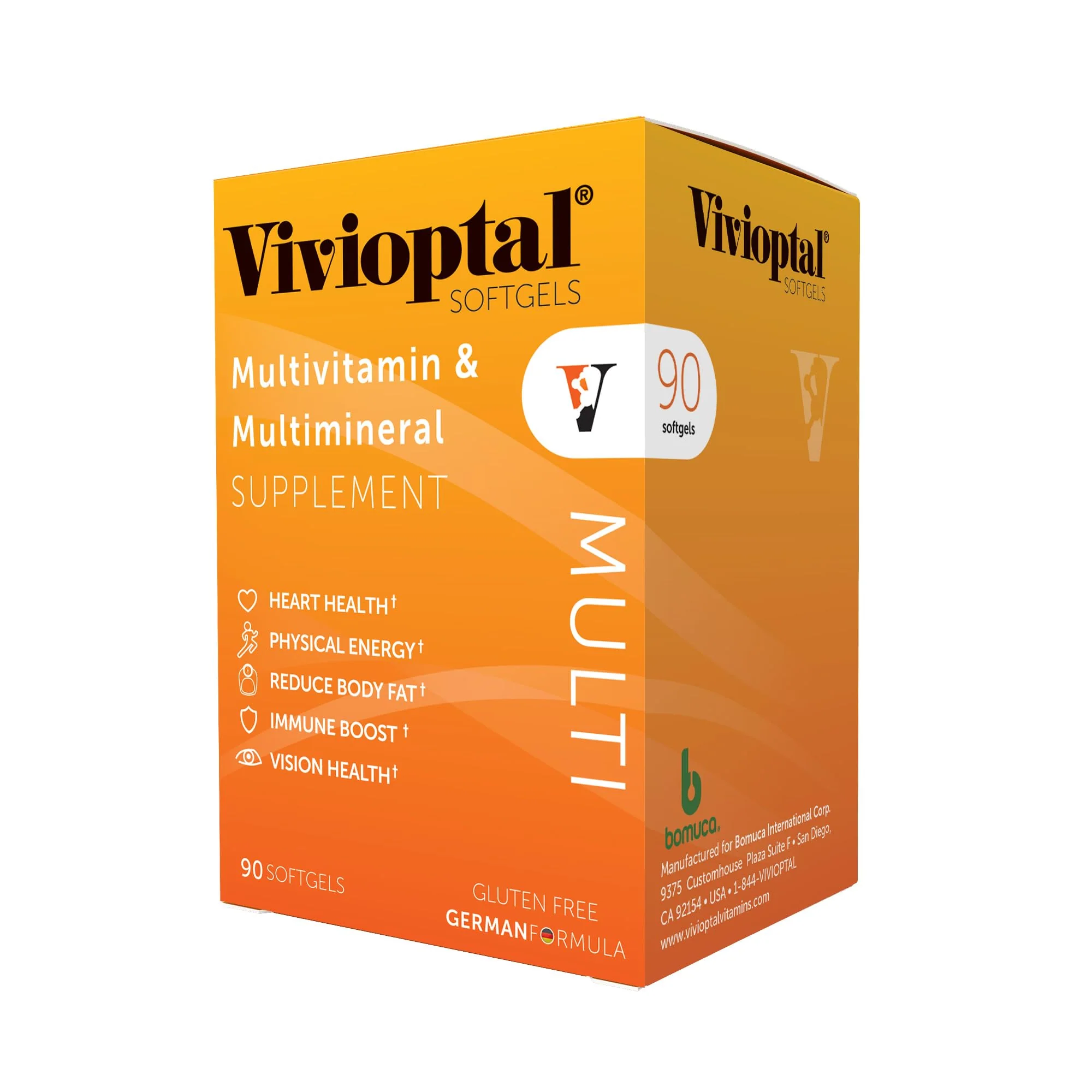 Vivioptal Multi 90 Softgels - Multivitamin & Multimineral Supplement - Lipotropic Substances & Trace Elements - Kansas Nuitrition - HNZSDS