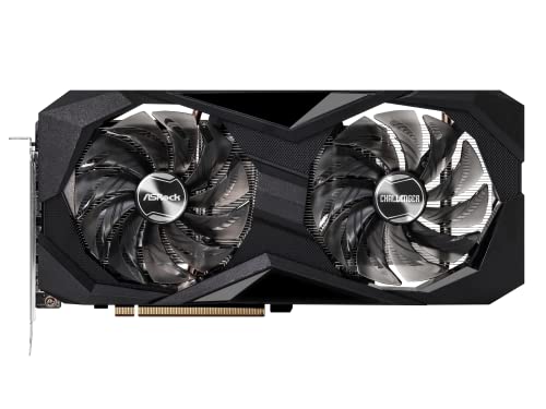 ASRock AMD Radeon RX 7700 XT Challenger 12GB GDDR6 192-bit 0dB Silent Cooling 7680 x 4320 DisplayPort HDMI LED Indicator 18Gbps Dual Fan Graphics Card