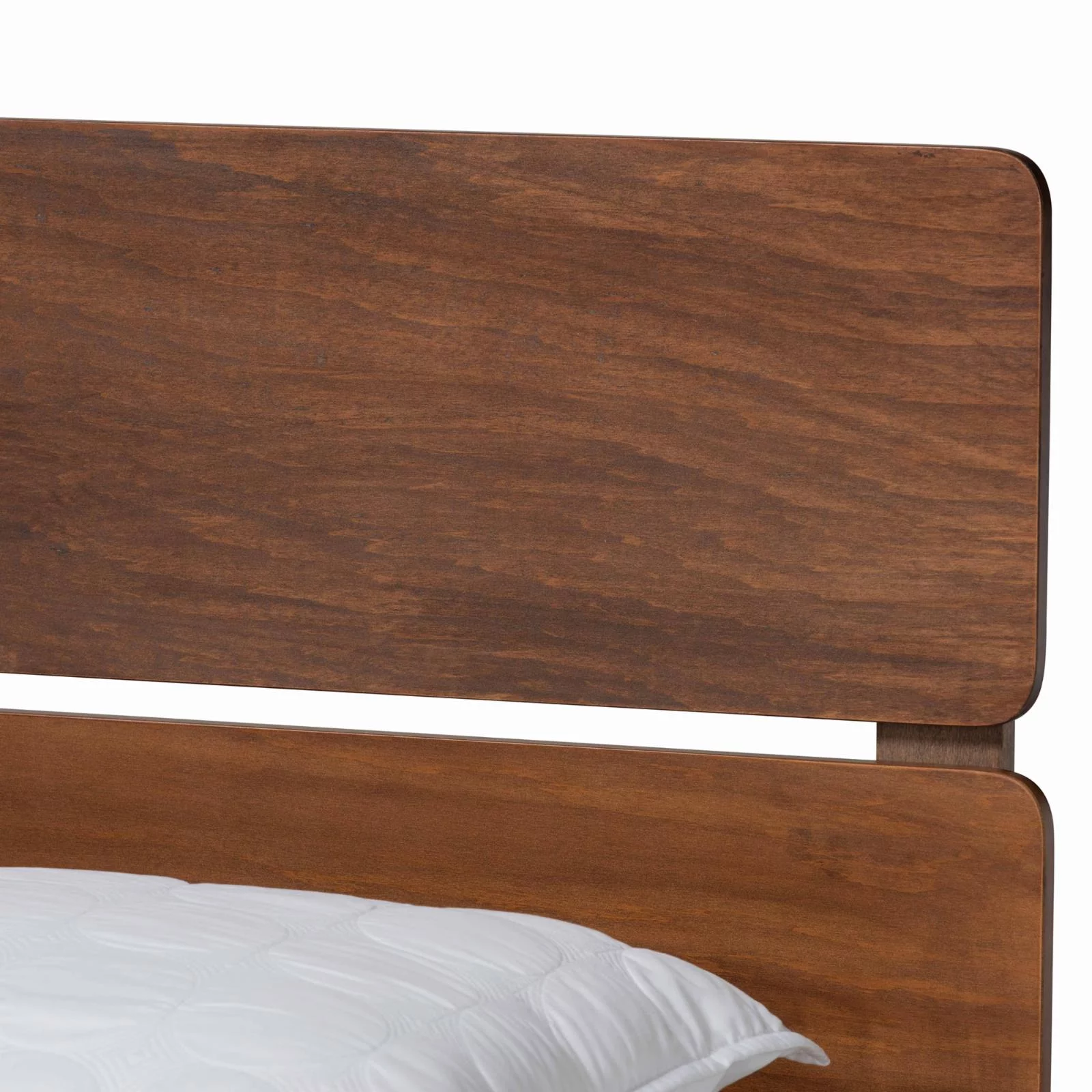 Baxton Studio Anthony Gray and Oak Finished Wood Full Size Panel Bed