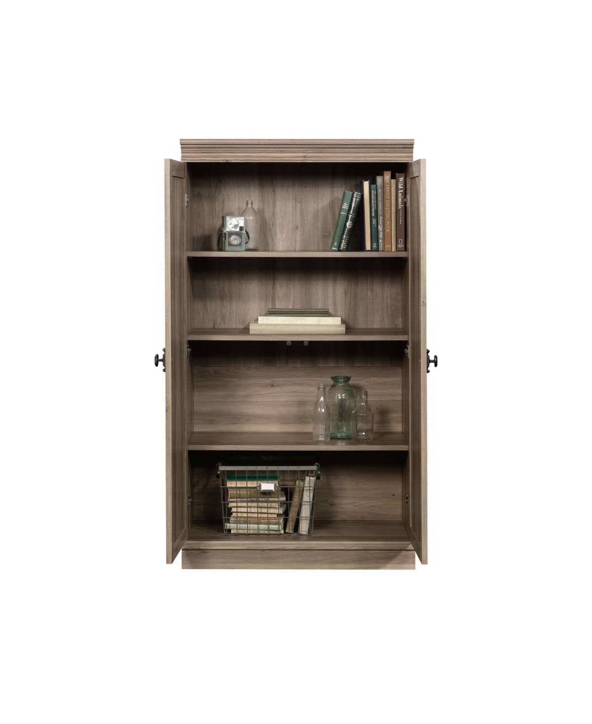 Sauder - Barrister Lane Storage Cabinet - Salt Oak