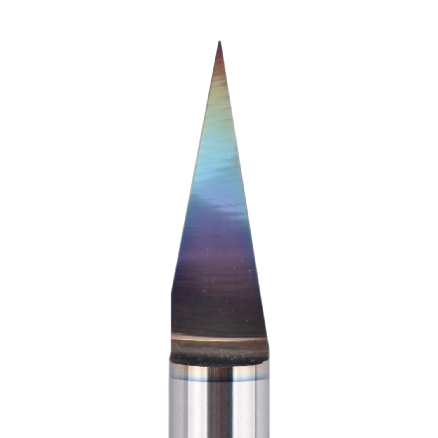 SpeTool Carbide V Groove Bit 30 Degree Engraving Bit 0.015" Tip with 1/4" Shank SPE-X Coated Extra Life