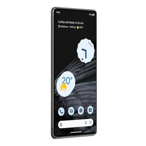 Google Pixel 7 Pro - 5G Android Phone - Unlocked Smartphone with Telephoto/Wide Angle Lens, and 24-Hour Battery - 128GB - Obsidian