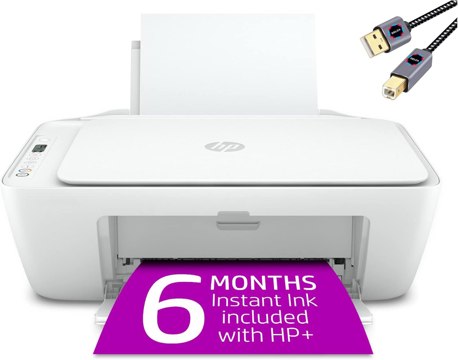 HP DeskJet 2752e Series Wireless Inkjet Color All-in-One Printer | Print Copy Scan | WiFi USB Connectivity | Mobile Printing | Up to 4800 x 1200 DPI