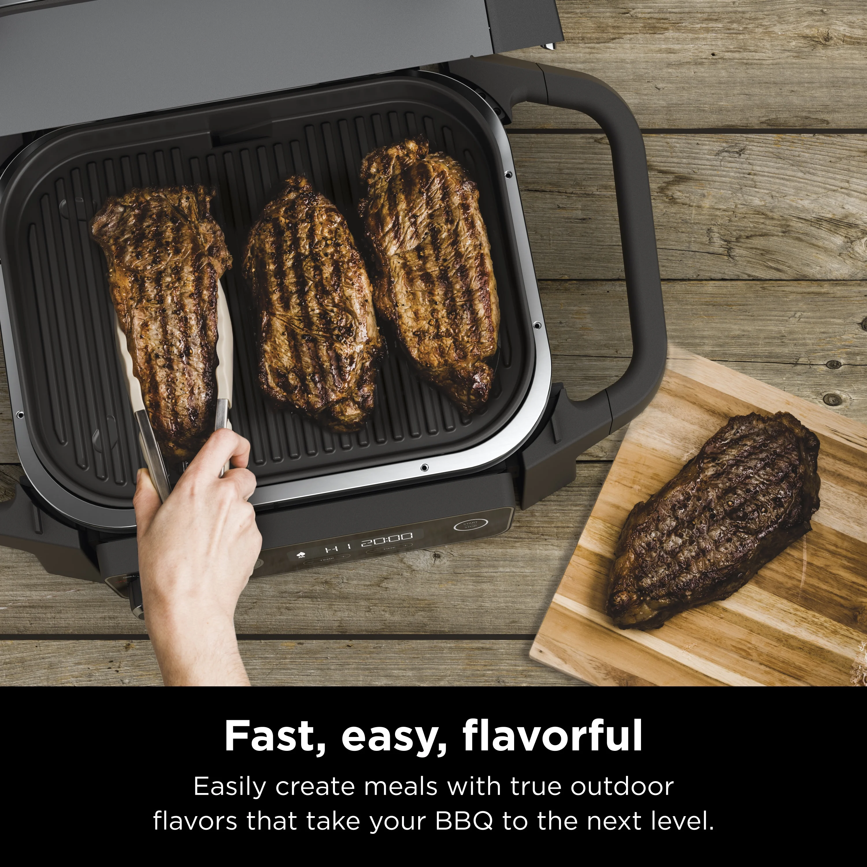 Ninja Woodfire 3-in-1 Outdoor Grill, Master Grill, BBQ Smoker, & Outdoor Air Fryer with Woodfire Technology, OG700