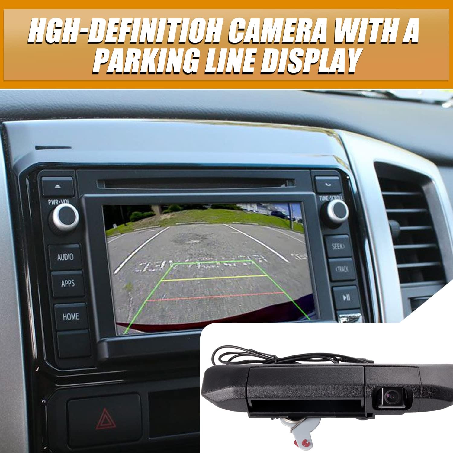 Wztepeng Tailgate Handle Rear View Backup Camera Compatible with 2005-2015 Toyota Tacoma Pack of 2