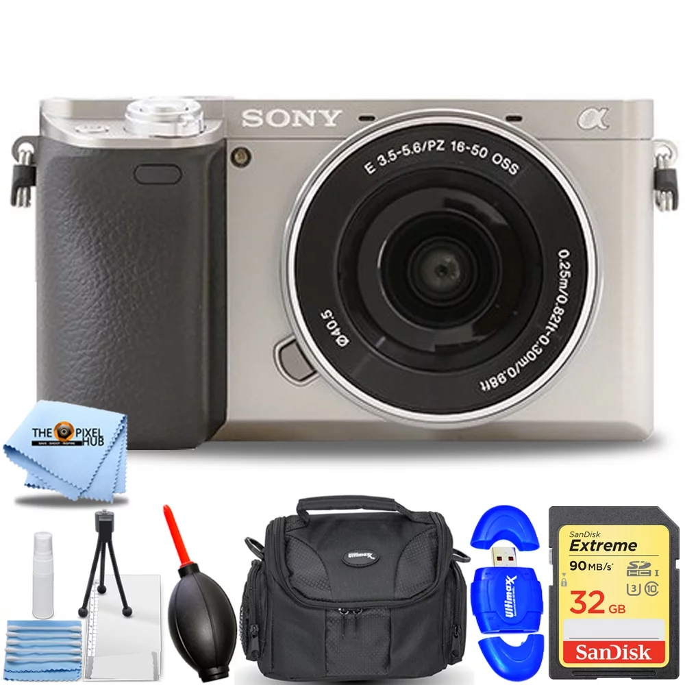 Sony Alpha a6400 Mirrorless Digital Camera with 16-50mm Lens - 7PC Accessory Bundle - Curated Treasures Market