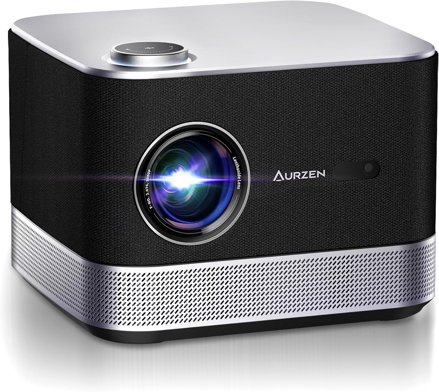 All-ln-One Projector 4K Supported, AURZEN BOOM 3 Smart Projector with WiFi and Bluetooth, 3D Stereo Sound & 36W Speakers, AI Auto Focus & Keystone