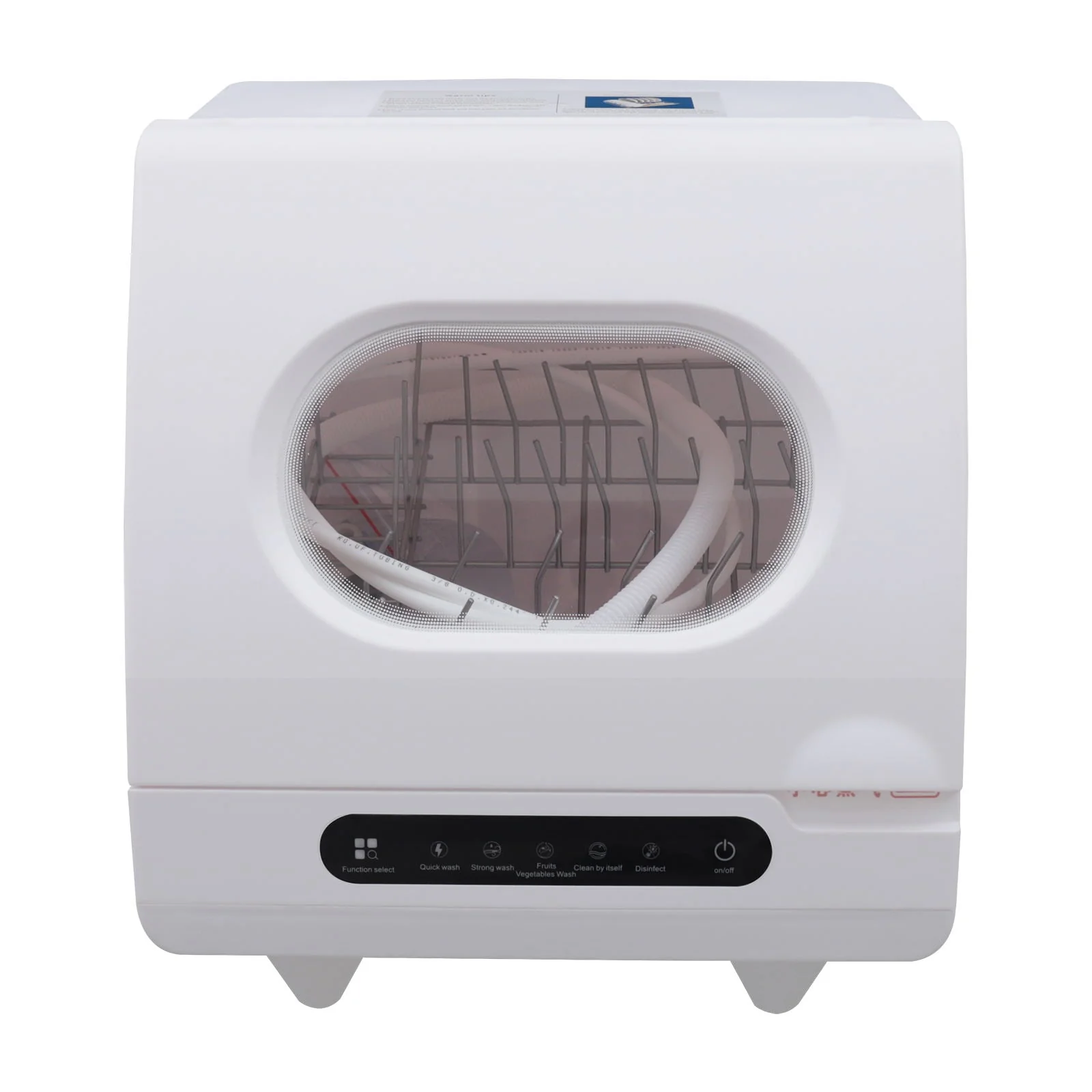 Wuzstar Portable Countertop Dishwasher Compact Dishwasher with 5 Washing Program for Small Apartments Dorms and RVs 2‑3L 1200W