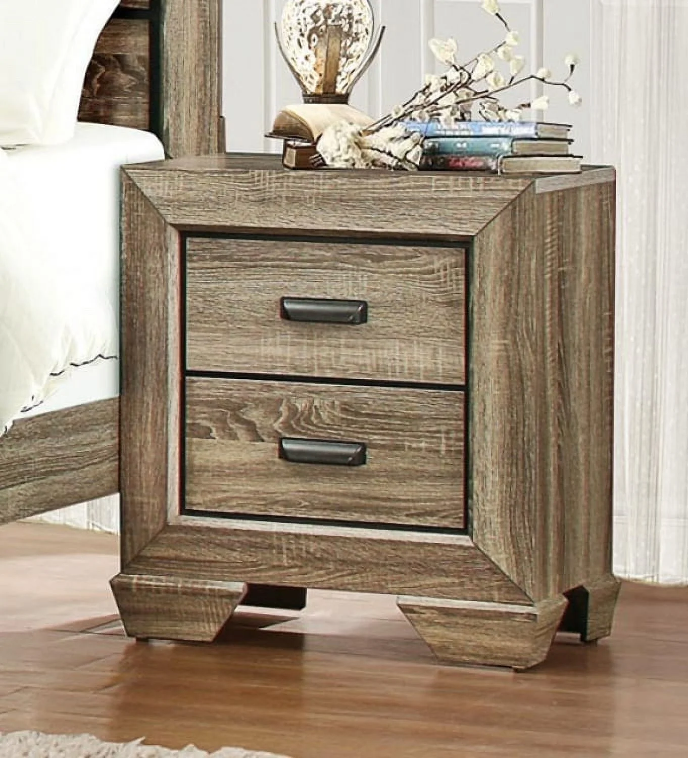 Bainbridge Natural 5 Piece Full Bedroom Set in Beechwood