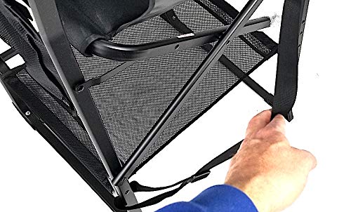 Portable Heavy-Duty Makeup Artist Chair with Umbrella Light Kit - Perfect for Makeup, Salon, Events with 29 Inch Seat Height - Carry Bag Included