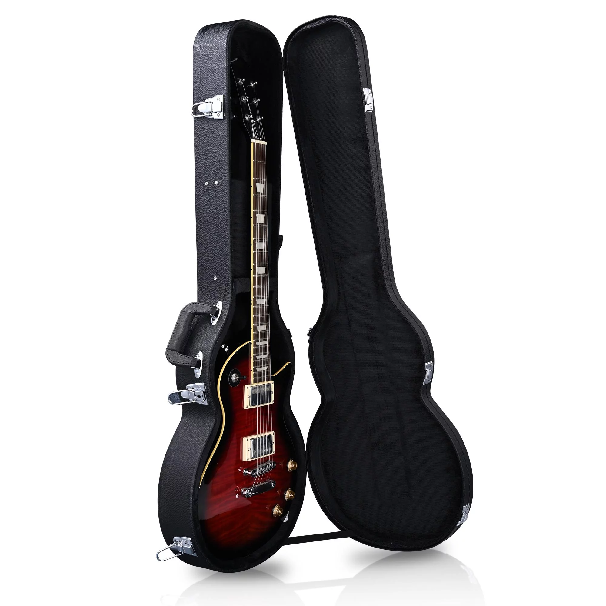 Yescom Electric Guitar Hard Case for LP Les Paul Style Electric Guitar Wooden Hard Shell Lockable - Radiant Selections