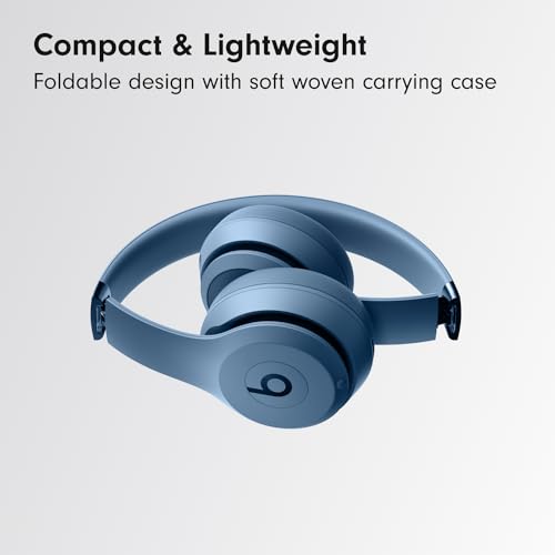 Beats Solo 4 - Wireless Bluetooth On-Ear Headphones, Apple & Android Compatible, Up to 50 Hours of Battery Life - Matte Black (Renewed)