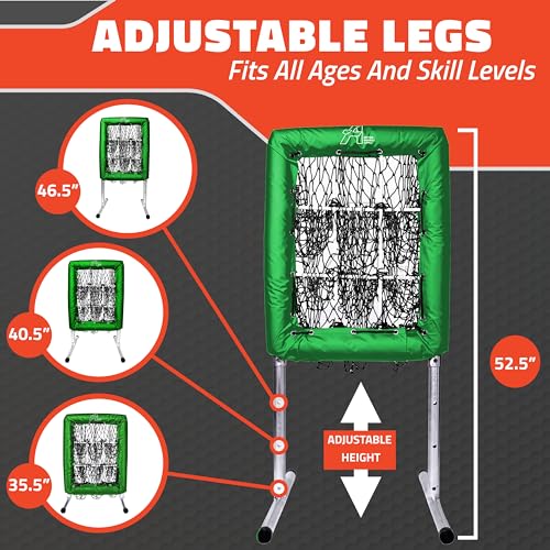 Anytime Baseball Pitching Net with Strike Zone | The No Hitter Net 9 Hole Net | Strike Zone Target for Baseball & Softball Training