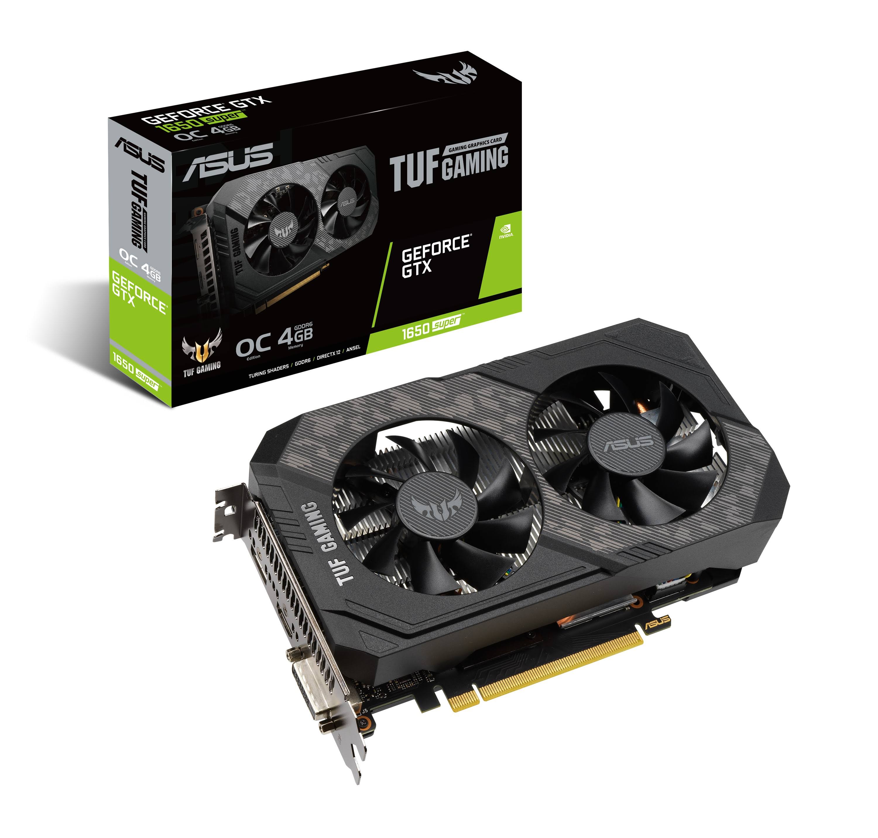 Asus Video Card Tuf-gtx1650s-o4g-gaming GeForce GTX 1650 Super OC 4GB