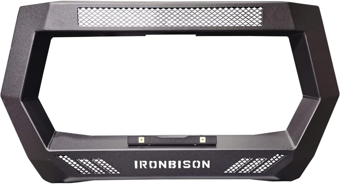 IRONBISON Barde Bull Bar Compatible with 2005-2022 Toyota Tacoma Pickup Truck Fine Textured Black Front Bumper Brush Grille Guard Compatible with 20”