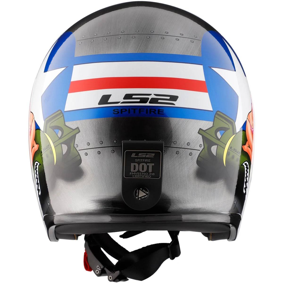 LS2 Spitfire Bomb Rider Adult Cruiser Helmets Brushed Alloy / Large