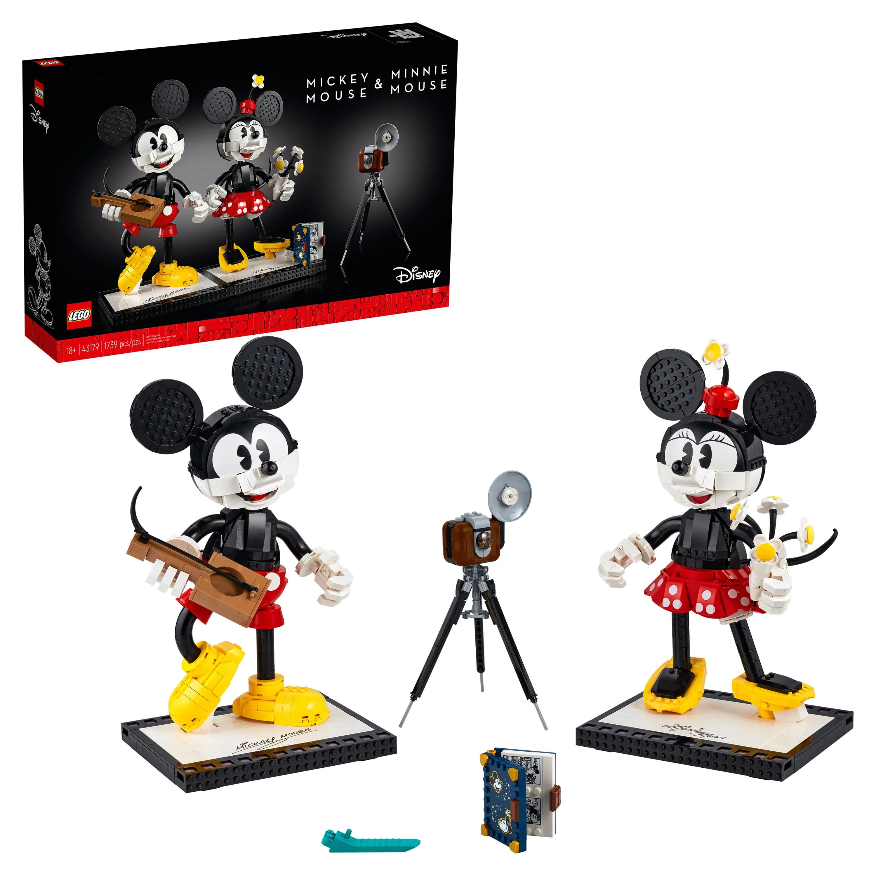 LEGO Disney Mickey Mouse & Minnie Mouse Buildable Characters 43179 (1,739 Pieces) - Curated Treasures Market