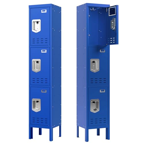 Metal Locker with 5 Doors,Lockers for Employees,66'' Steel Storage Locker for School,Gym, Office, Office,Garage