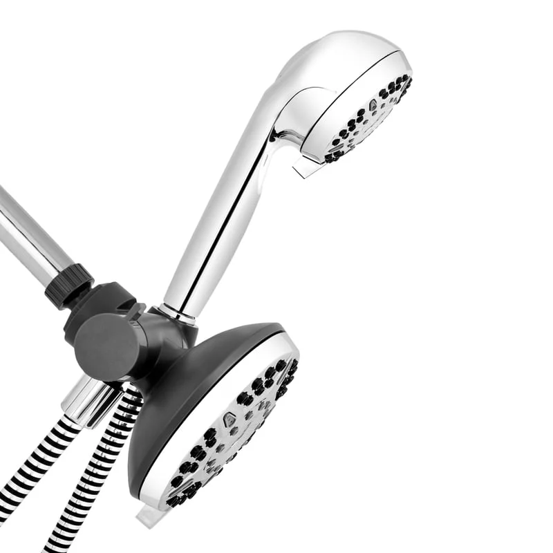 Waterpik 6+ Mode Powerpulse Massage Dual Shower Head System, Chrome, XET-633E-643E