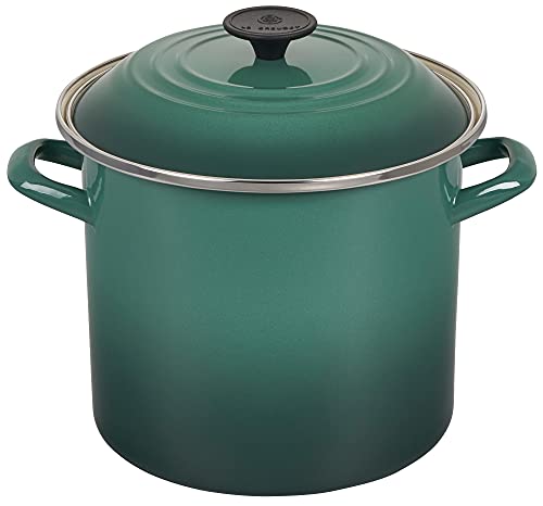 Le Creuset Enamel on Steel Stockpot, 10 qt., Olive