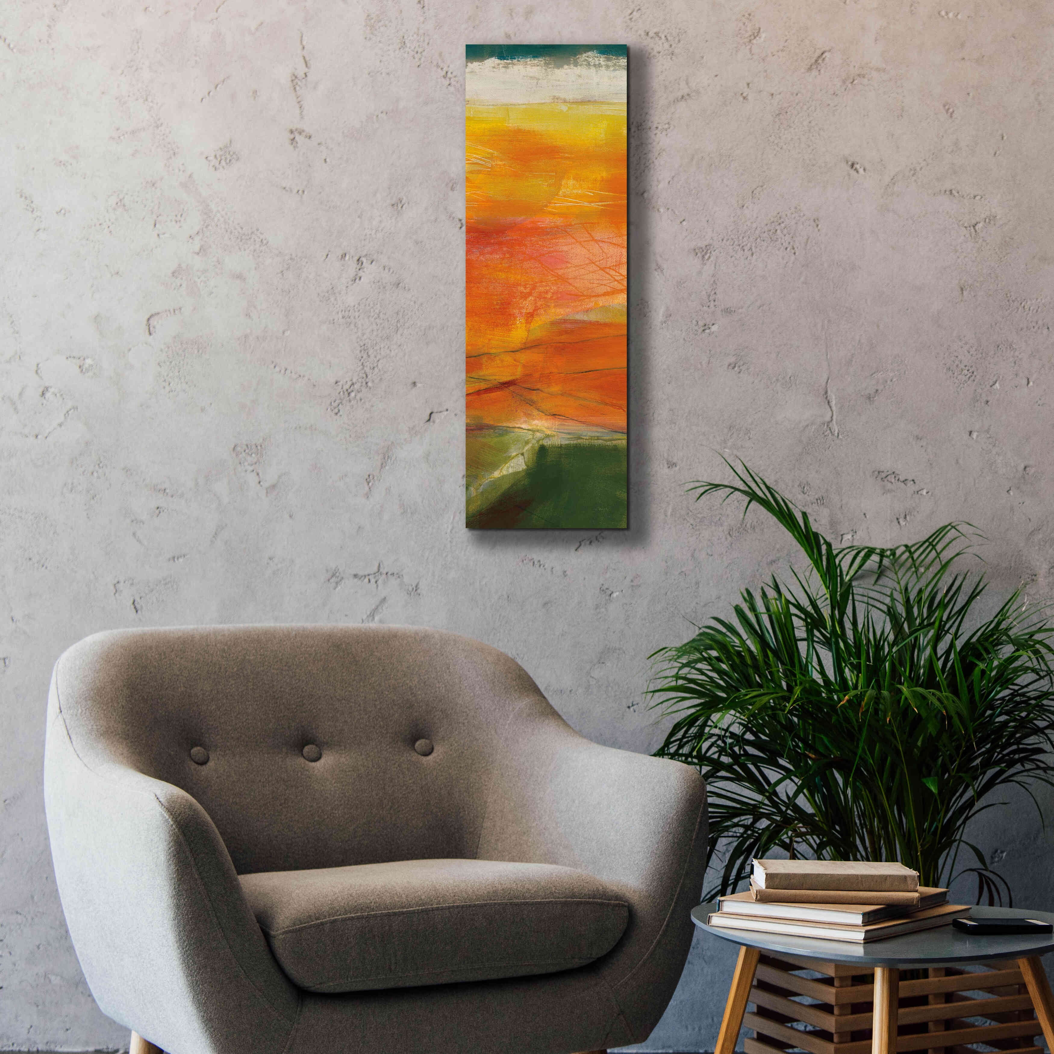 Epic Graffiti 'Bog Journey III V2' by Jo Maye, Giclee Canvas Wall Art, 12"x36"