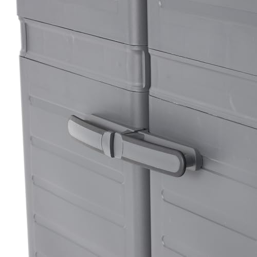 Gracious Living MaxIt Heavy Duty Premium Base Cabinet with 2 Adjustable Metal Shelves for Garage, Basement, or Utility Room Storage