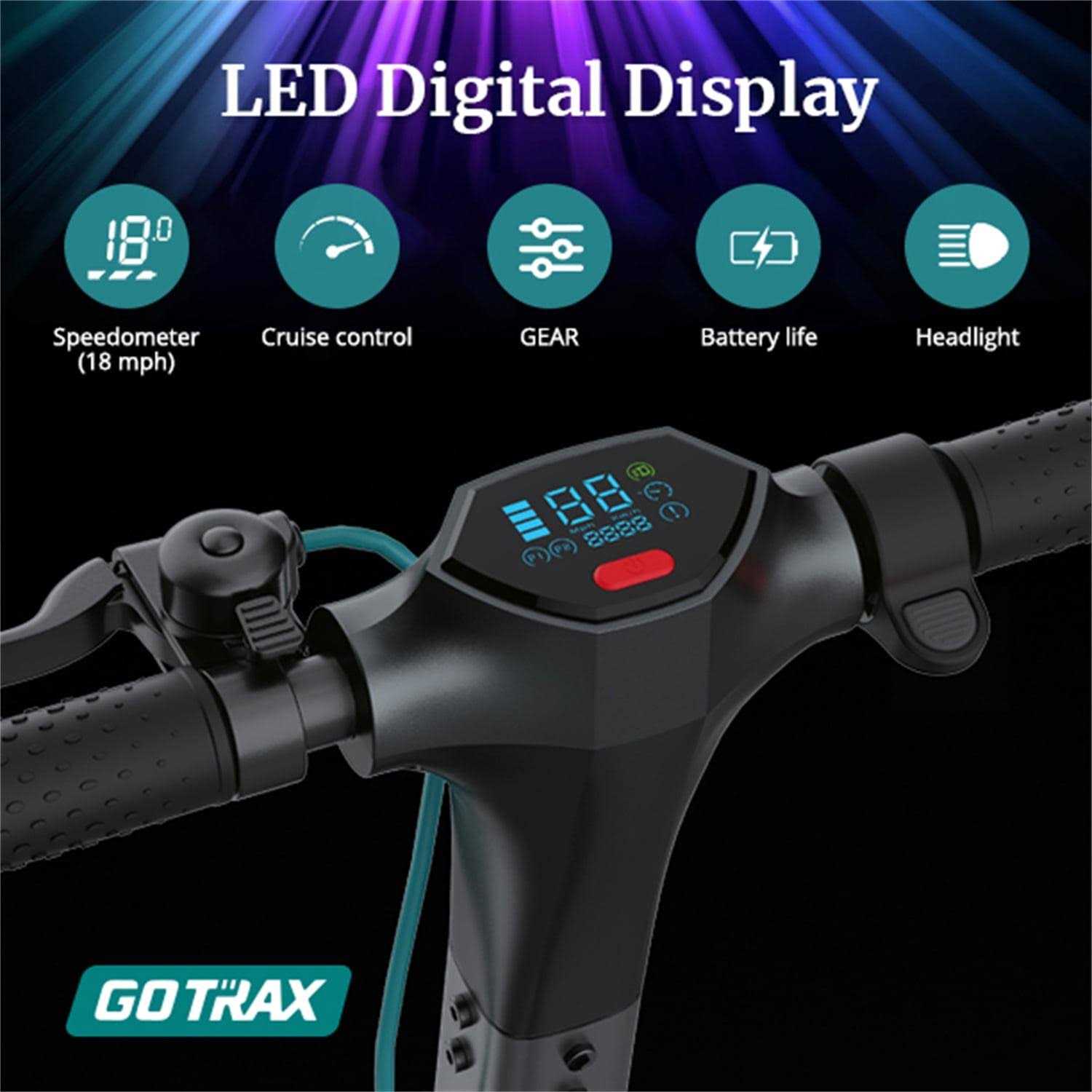 Gotrax G3 Plus Adult Electric Scooter 300w 10 Tires Max 18 mile Foldable Escooter for Adult - Sports Supplies Online Store