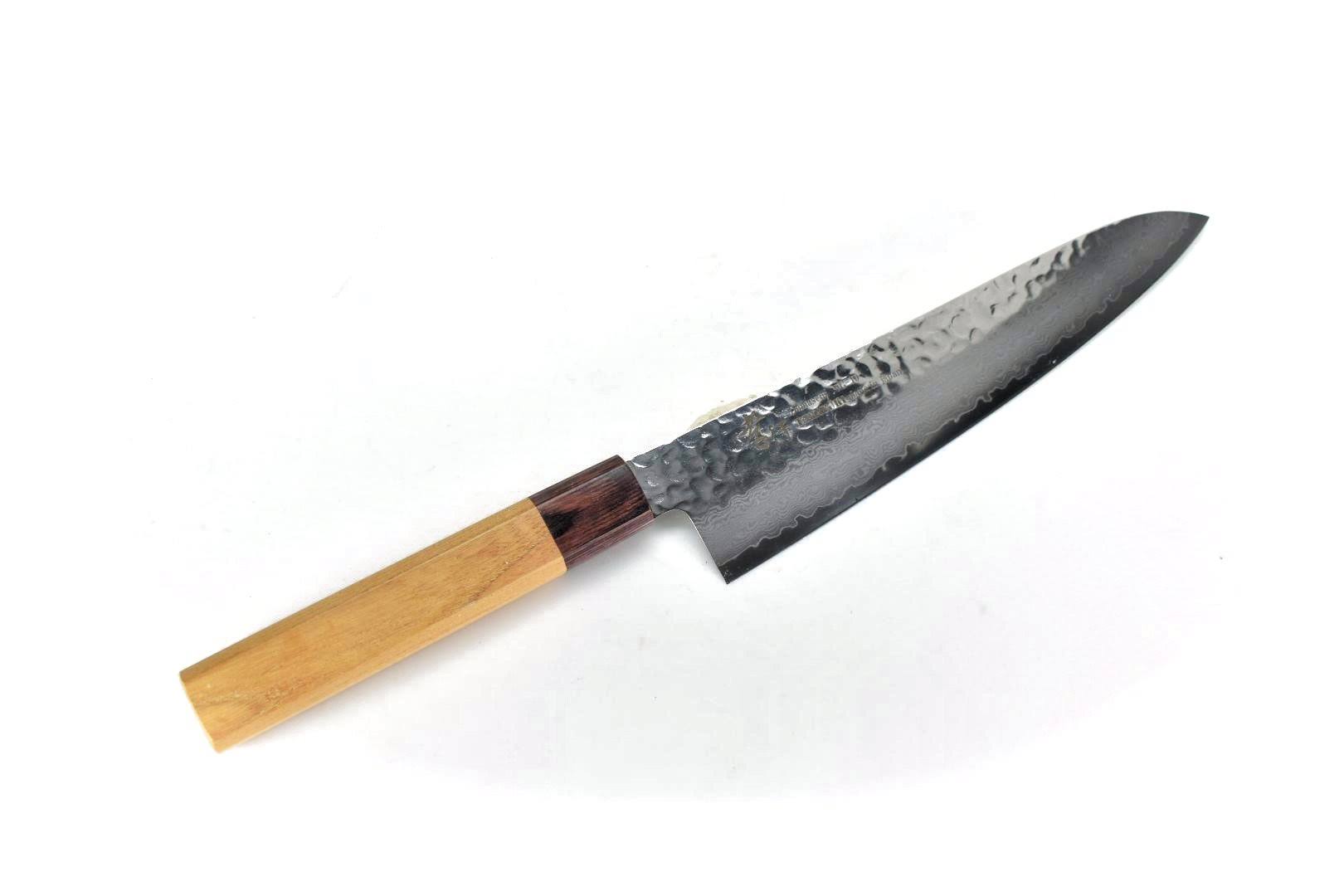Sakai Takayuki VG10 33 Layer Damascus Gyuto Japanese Knife 210mm Keyaki (Japanese Elm) Handle