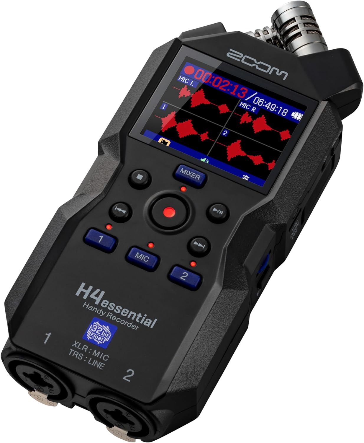 Zoom H4essential New H4n 4-Track Recorder with Ritz Gear Professional Video, Cinema and Broadcasting Shotgun Microphone for Indoor & Outdoor Film