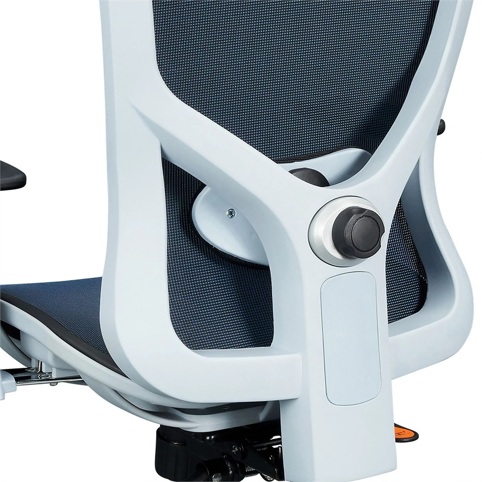Scranton & Co High-Back Executive Fabric Mesh Office Chair with Arms in Blue