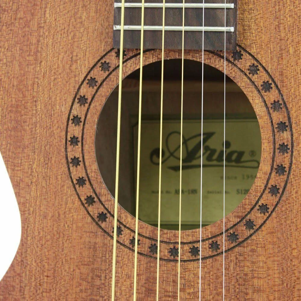 Aria Mini Acoustic Guitar ASA-18 N with Case