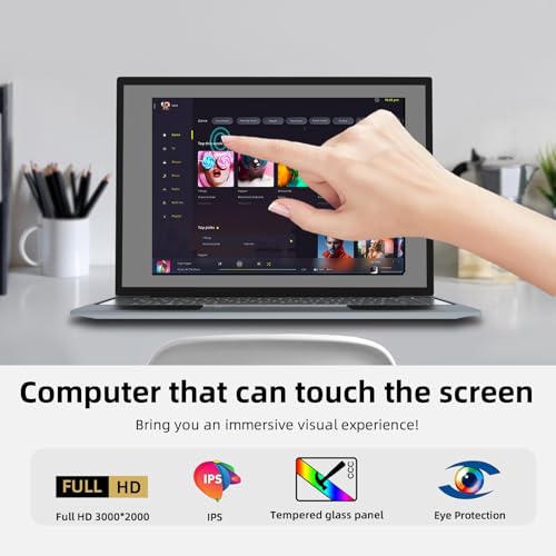 15.6 inch Laptop Computer,Celeron Quad-Core Up to 2.2 GHz,4GB RAM and 192GB SSD,Win11 Laptop Computers with HD IPS,Slim and Lightweight Notebook